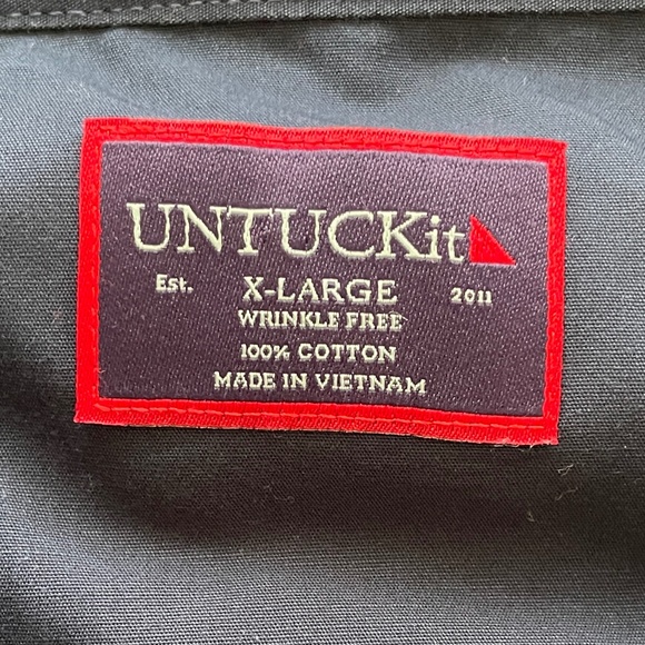 UNTUCKit Castello WF Button Down Shirt Size XL - Picture 3 of 7